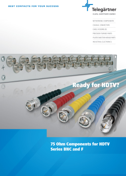75Ohm Components for HDTV