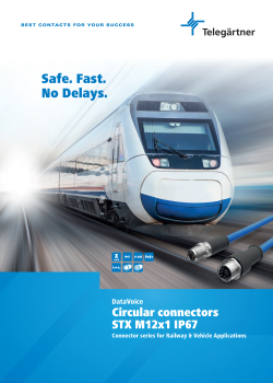 Connector series for Railway & Vehicle Applications