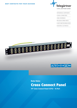 Cross Connect Panel