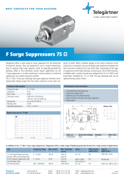 F Surge Suppressor 75 Ohm