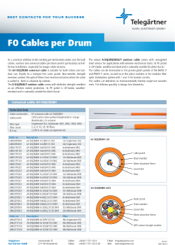 FO Cables per Drum