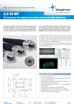 FO Connectors 4.3-10MT