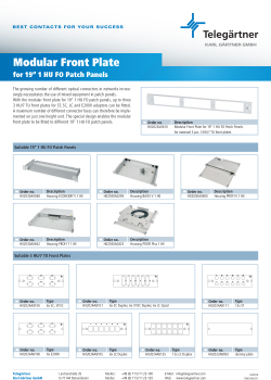 Modular Front Plate