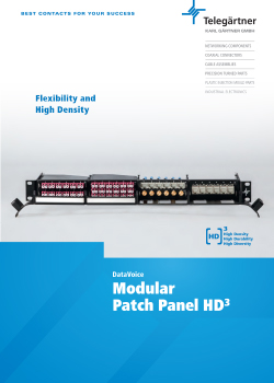 Modular Patch Panel HD3