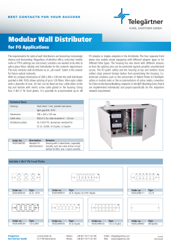 Modular Wall Distributor