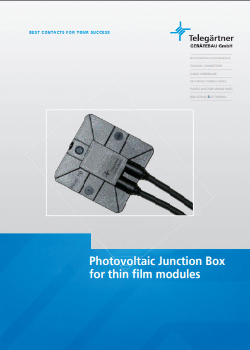 Photovoltaic Junction Box