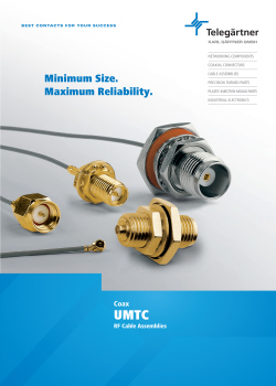 RF Cable Assemblies with UMTC