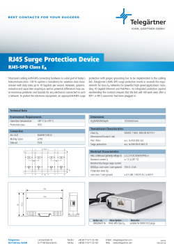 RJ45 Surge Protection Device